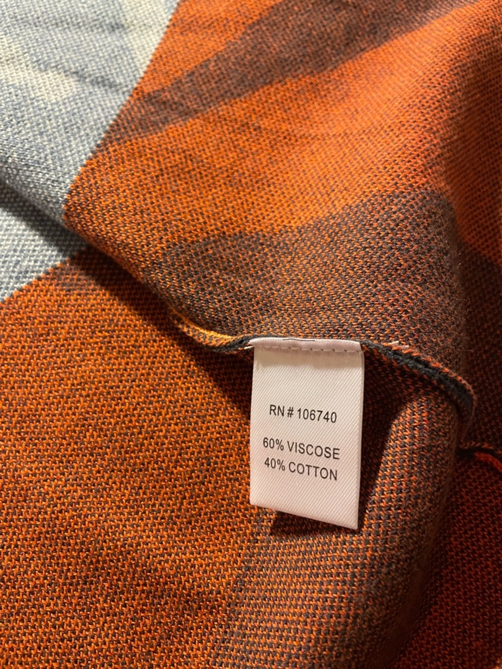 NorthStyle Orange Multi Open-Front Abstract Stripe Cardigan - Picture 7 of 11